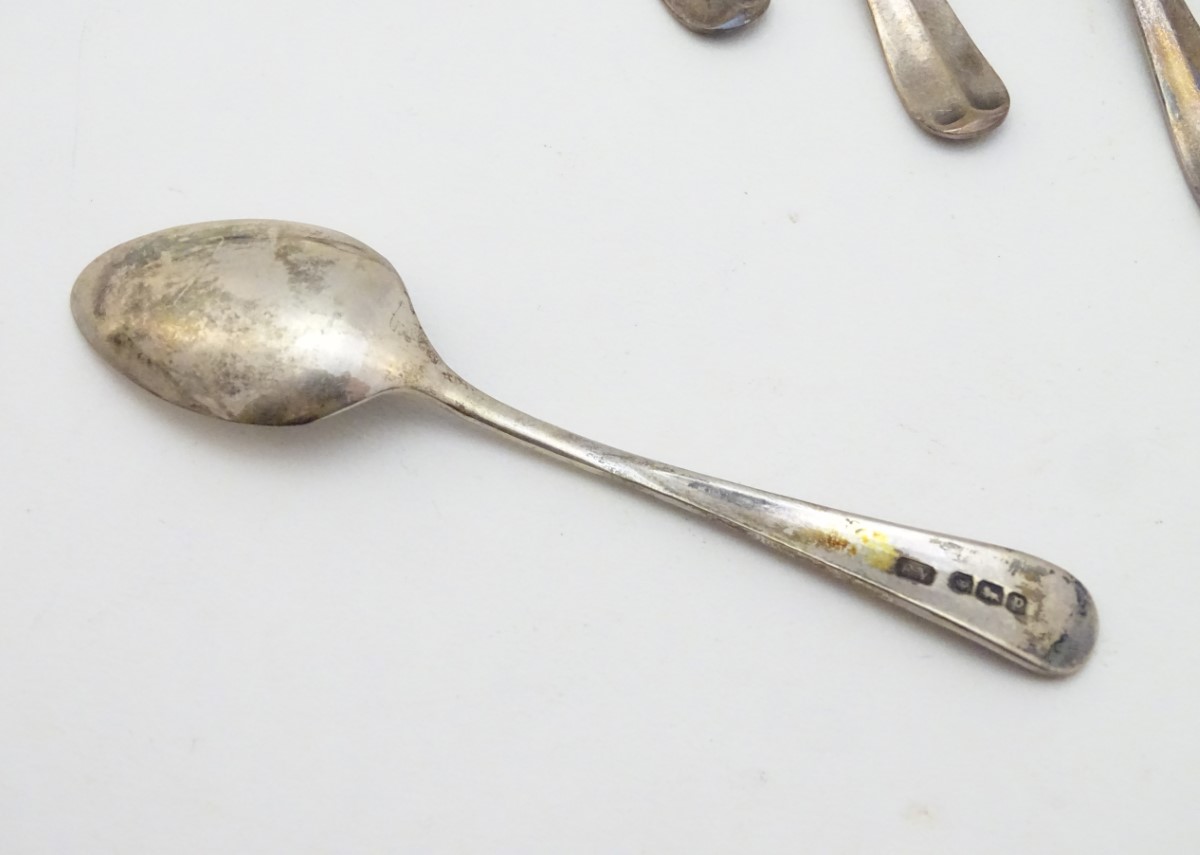 6 silver teaspoons hallmarked Sheffield 1932 maker Viners Ltd. - Image 5 of 5