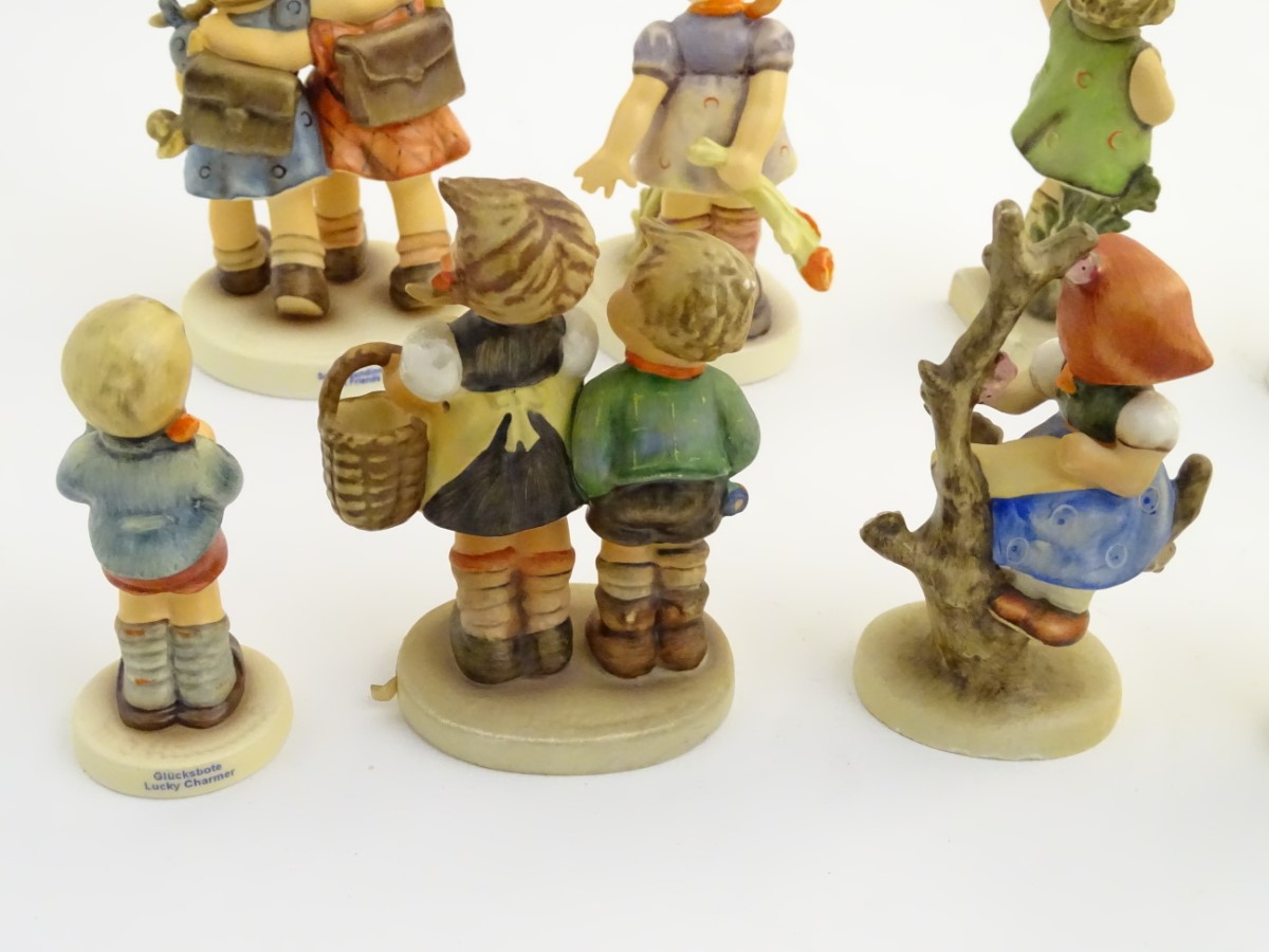 A collection of 9 Hummel Goebel countryside figures, comprising: Best Friends (model no. - Image 9 of 12