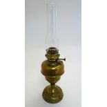 A Belgian c1930s Lempereur & Bernard oil lamp,