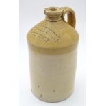 A c1930 stoneware flagon by Hawley of Bristol for William Neal, Wine & Spirit Merchant,