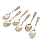 6 silver teaspoons hallmarked Sheffield 1932 maker Viners Ltd.