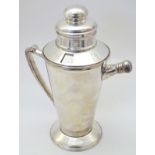 A 21stC silver plated cocktail shaker,