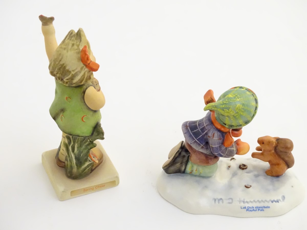 A collection of 9 Hummel Goebel countryside figures, comprising: Best Friends (model no. - Image 8 of 12