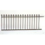 Garden & Architectural: a Victorian wrought iron railing section,