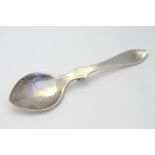 A silver preserve spoon hallmarked London 1984 maker SEP.