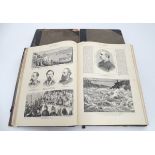Books: Three bound volumes of The Graphic, An Illustrated Weekly Newspaper.