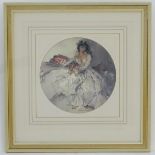 After Sir William Russell Flint (1880 - 1969), Limited edition Colour print, ' Fiametta ',