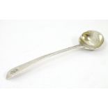 A silver salt spoon hallmarked London 1810 maker Thomas Wallis & Jonathan Hayne 4 1/4"