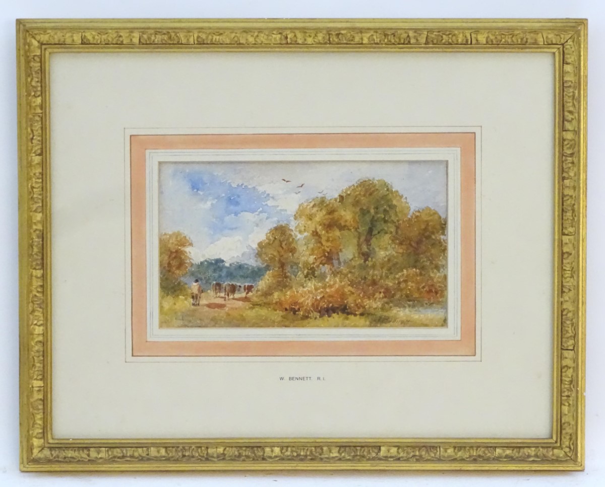 William Bennett (1811-871), English School, Watercolour,