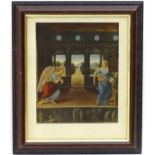 After Lorenzo di Credi (1459 - 1537), XX, Italian School, Print, Annunciation,