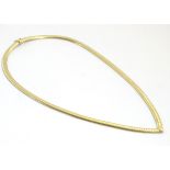 A 9ct gold necklace approx 16" long
