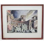 John Stanley, (1912-1999), British School, Watercolour, 'The Trajan Forum',
