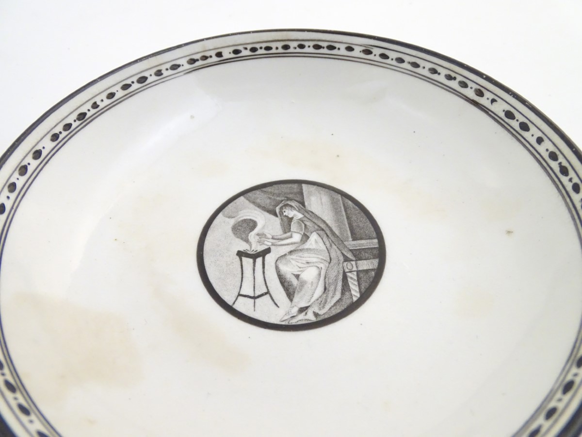 A 19thC tea bowl and saucer, - Image 2 of 8