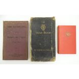 Books: Three assorted books, to include The Uses of Elliman's Embrocation for Horses, Dogs, Birds,
