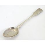 A Scottish provincial silver fiddle pattern teaspoon,