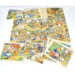A folio containing a quantity of prints from the Gay Way Nursery Rhyme Pictures,