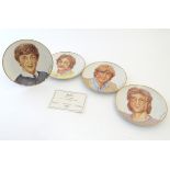 A set of four limited edition porcelain collector plates entitled 'John'.