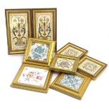 A quantity of assorted decorative framed tiles,