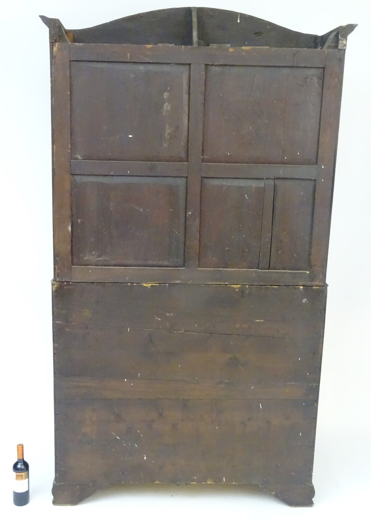 An early / mid 19thC mahogany secretaire bookcase, - Image 4 of 4