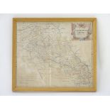 An engraved and hand coloured map of Northamptonshire, by Robert Morden,