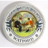 An early 20thC Benskin's Watford Brewery Ltd. ceramic coaster.