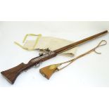 Re-enactor's Arquebus : a 20thC smoothbore muzzleloading matchlock musket,