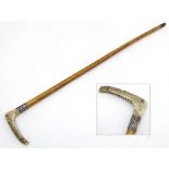 Vintage Hunting Whip: A. J. H.