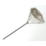 River fly fishing : a grayling / trout folding net with clip ,