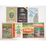 A quantity of assorted official football match programmes for the FA Cup Final at Wembley Stadium,