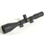 A Millett Sportsmatch 4-16x56 telescopic sight, with zoom, mil dots and mounts,