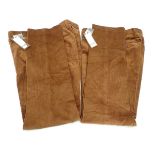Two pairs of Laksen Sutherland cord/ corduroy trousers, UK size 36 and 42,