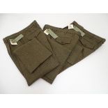 Three pairs of Laksen tweed trousers,