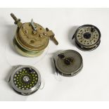 Fishing: an assortment of centrepin reels,