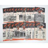 A quantity of 1950s and 1960s United Review football match programmes,
