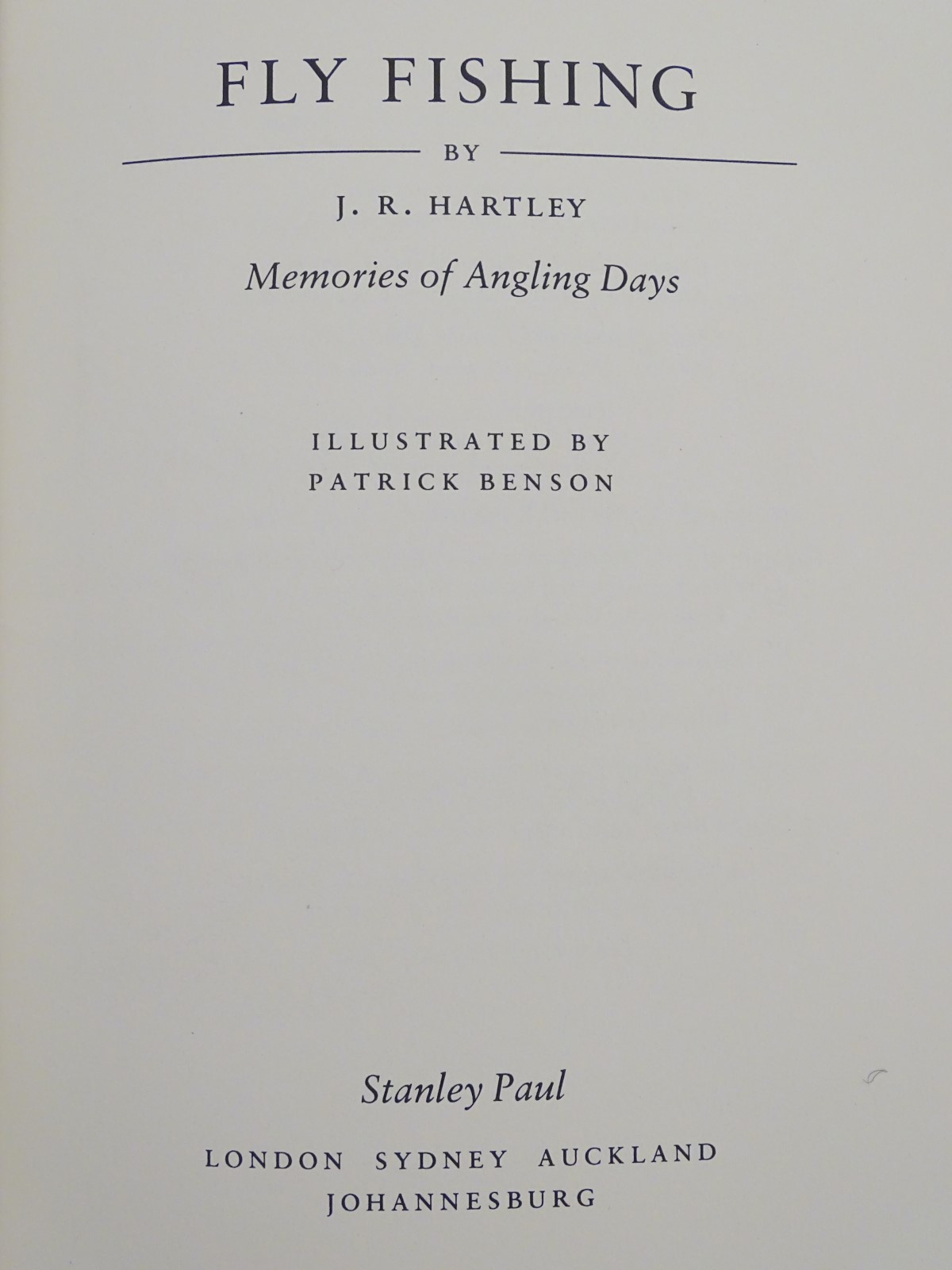 Book: Fly Fishing, by J. R. Hartley, published by Stanley Paul & Co. Ltd. - Image 4 of 4