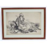 After Sir Edwin Landseer (1802 - 1873), Lithograph, Study in Two Crayons,