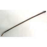 Hunting: A woven leather riding crop by Swaine Adeney Briggs, Sabson Centre, London,