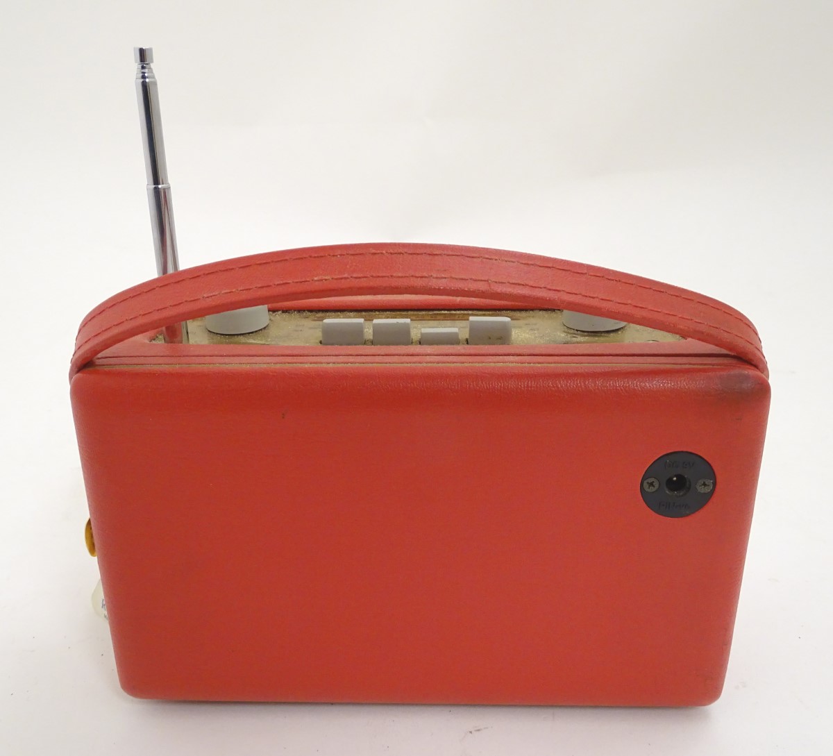 A late 20thC Roberts R250 portable radio, with red vinyl covering, - Image 9 of 9