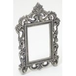 A miniature silver frame 3" high overall CONDITION: Please Note - we do not make