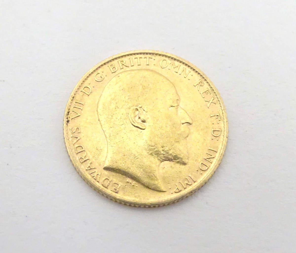 Coin : A King Edward VII 1907 gold half sovereign,