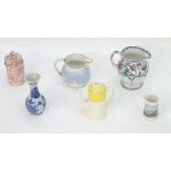 A quantity of assorted ceramics, to include a floral Maling jug, no.