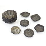 An assortment of tin chocolate moulds of fluted form. Approx.