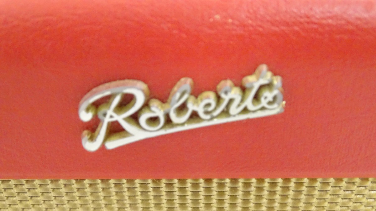 A late 20thC Roberts R250 portable radio, with red vinyl covering, - Image 8 of 9