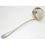 A German .800 silver ladle.