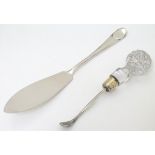 A silver butter knife hallmarked Sheffield 1910 maker Cooper Brothers & Sons Ltd together with a