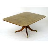 A mid 19thC mahogany breakfast table,