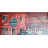 Anita Benson, XX, American School, Mural, Early Row Scene, Cannery Row,