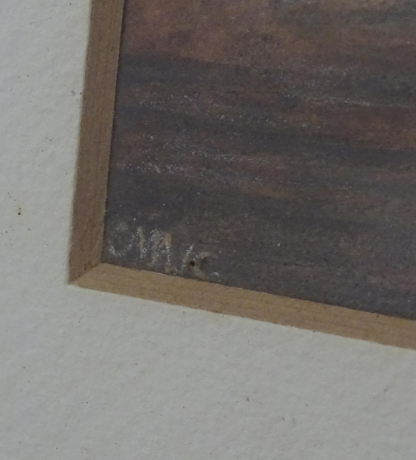 Indistinctly initialled CMK, XX, Pastel on paper, - Image 5 of 5