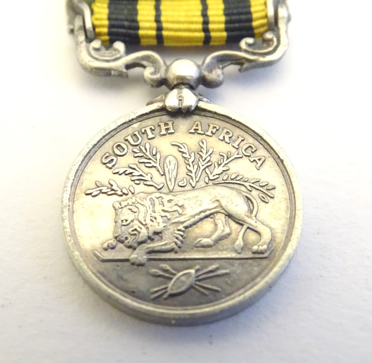 Militaria: a Victorian miniature South Africa Medal, with 1877 bar, 2" long (including ribbon.) - Image 8 of 8