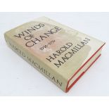 Book: Winds of Change by Harold Macmillan. First Edition, published 1966. bPlease Note - we do not